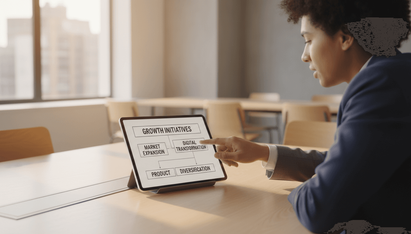 Professional business consultation in modern office